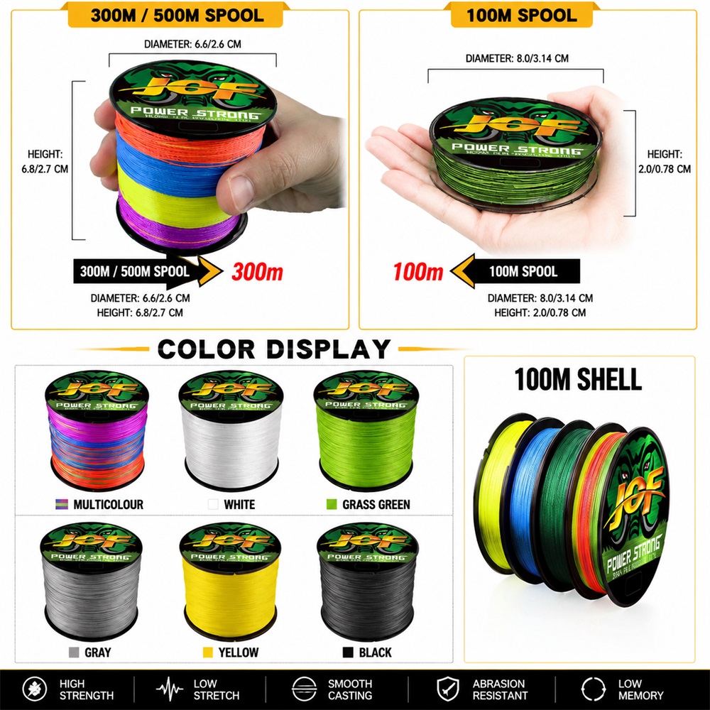JOF 4X Örgülü PE Balıkçılık İp - Fish Finder Cable incelemesi ve fiyatı